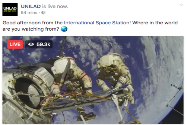 قصة البث الحي من الفضاء على الفيسبوك اللي خدع الجميع