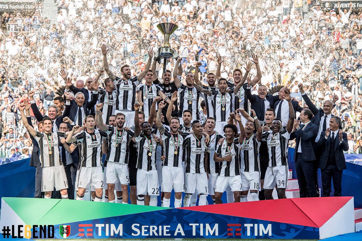 الدوري الإيطالي يوفنتوس بطلاً للمرة السادسة على التوالي